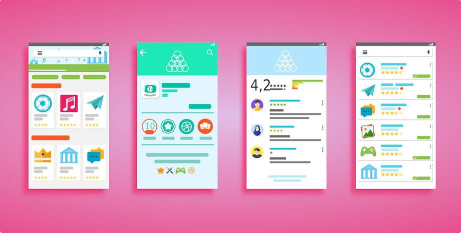 Android User Interface Illustrations